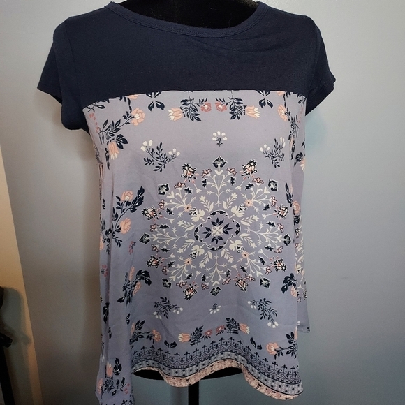 Rewind Purple Floral High-Low Juniors Size Medium Juniors - Picture 2 of 9